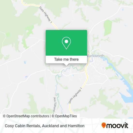 Cosy Cabin Rentals map