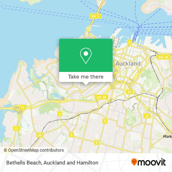 Bethells  Beach map