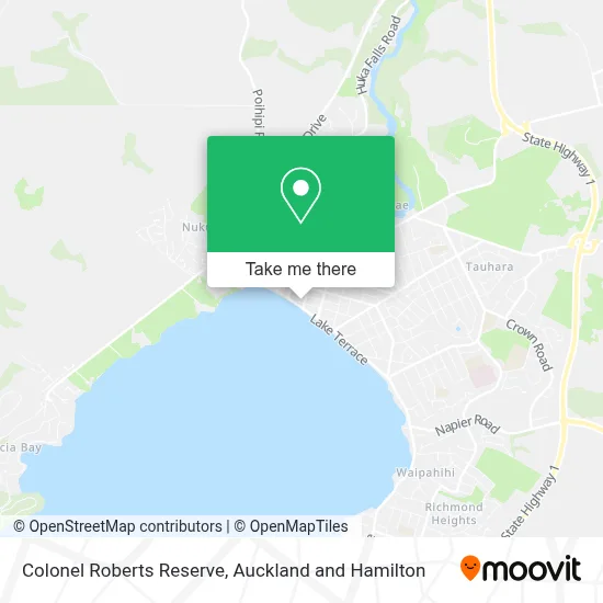 Colonel Roberts Reserve map