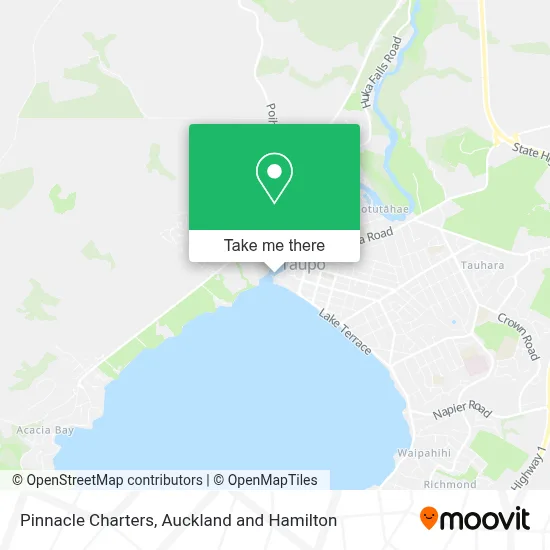 Pinnacle Charters map