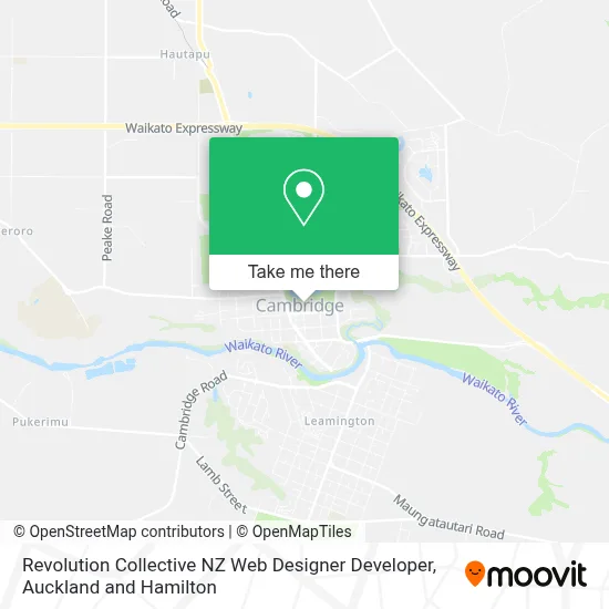Revolution Collective NZ Web Designer Developer map