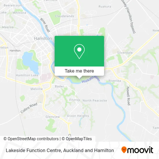 Lakeside Function Centre map