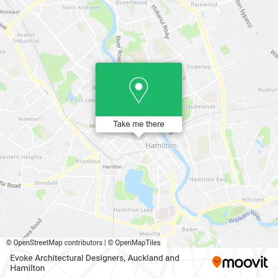 Evoke Architectural Designers map