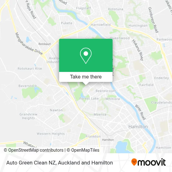 Auto Green Clean NZ map
