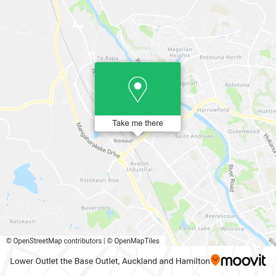 Lower Outlet the Base Outlet map