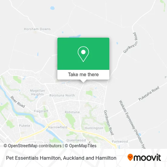 Pet Essentials Hamilton map