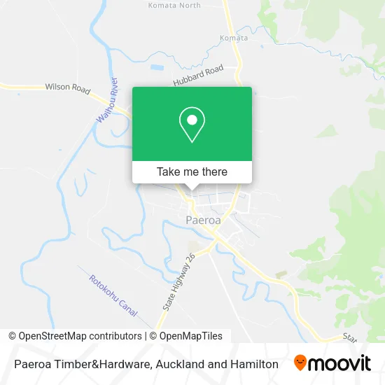 Paeroa Timber&Hardware map