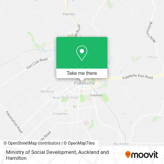 Ministry of Social Development map