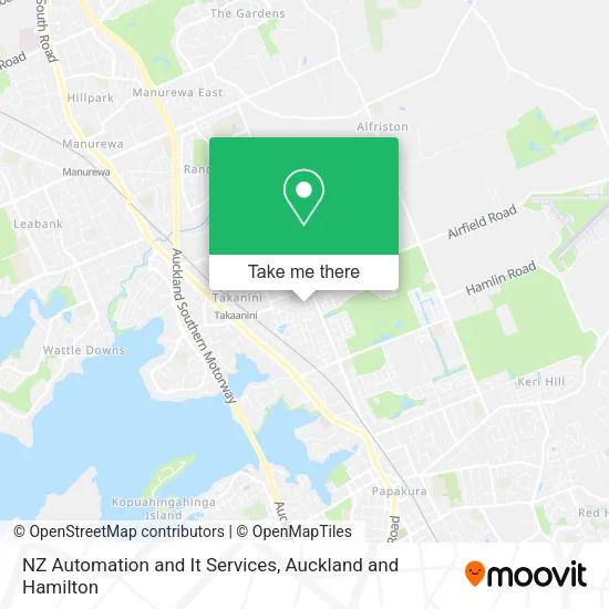 NZ Automation and It Services map