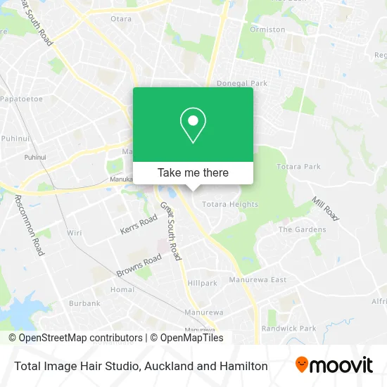 Total Image Hair Studio map