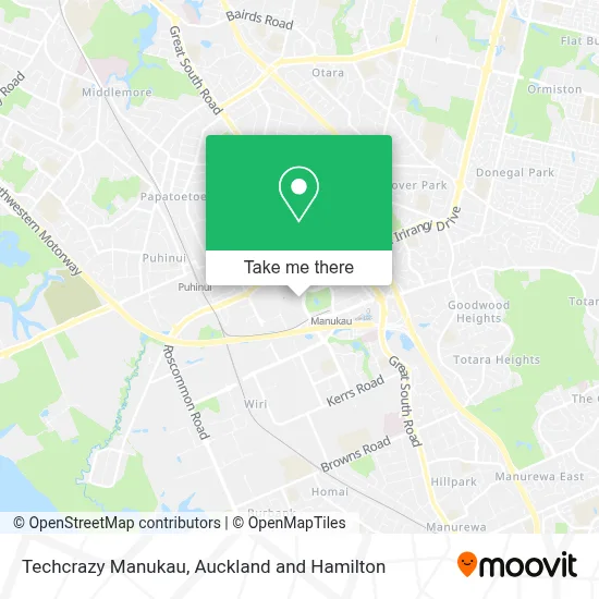 Techcrazy Manukau map
