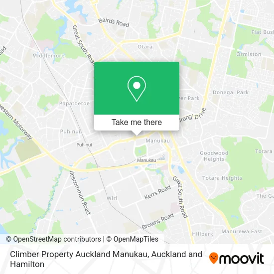 Climber Property Auckland Manukau map