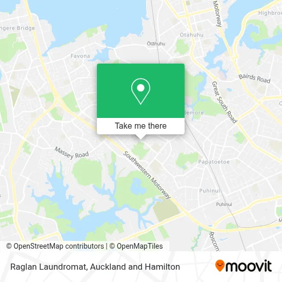 Raglan Laundromat map