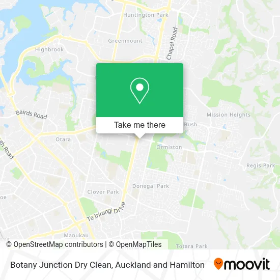 Botany Junction Dry Clean map