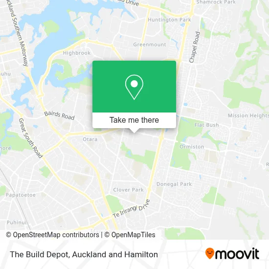 The Build Depot map