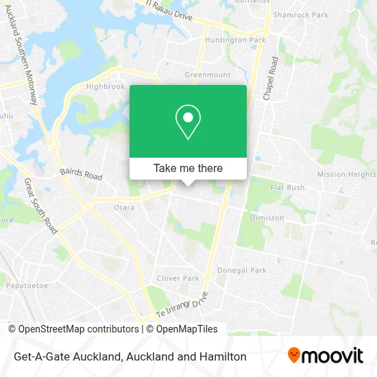 Get-A-Gate Auckland map