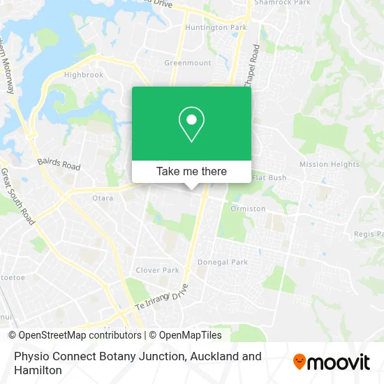 Physio Connect Botany Junction map