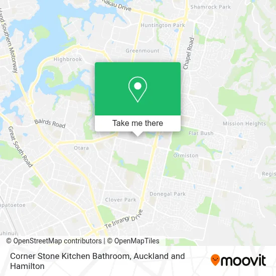 Corner Stone Kitchen Bathroom map
