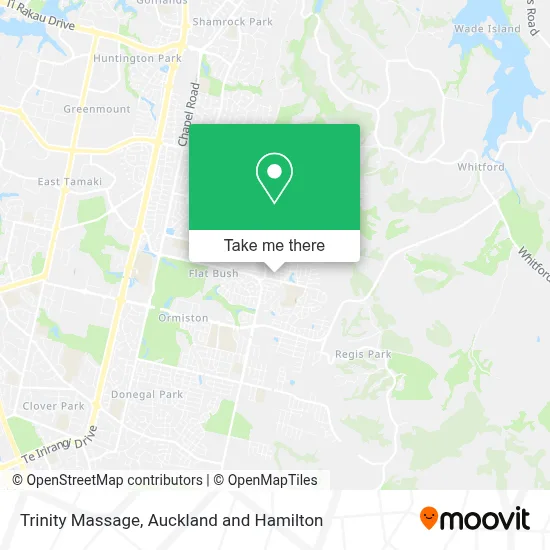 Trinity Massage map