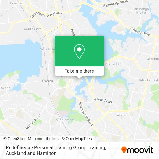 Redefinedu - Personal Training Group Training map