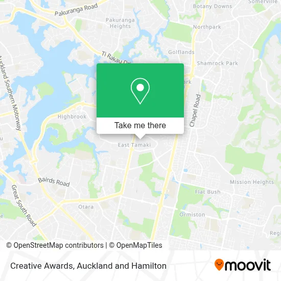 Creative Awards map