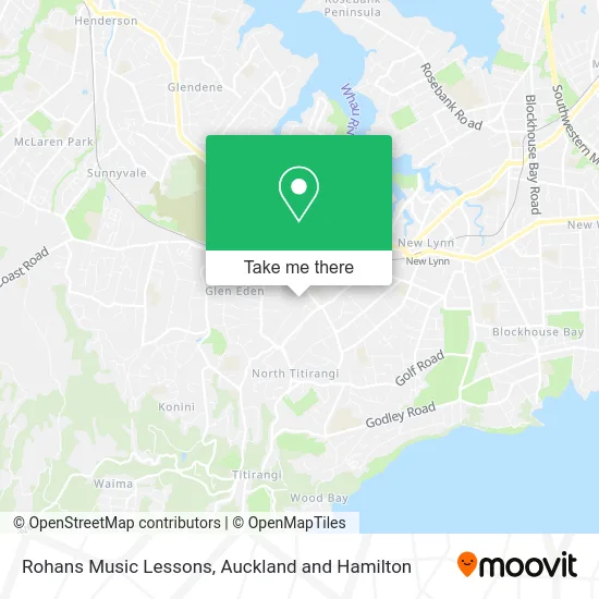 Rohans Music Lessons map