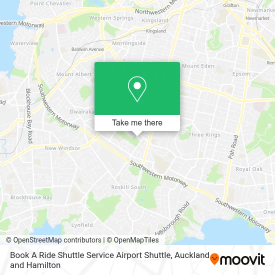 Book A Ride Shuttle Service Airport Shuttle map