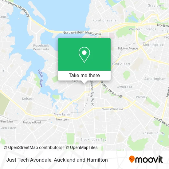 Just Tech Avondale map