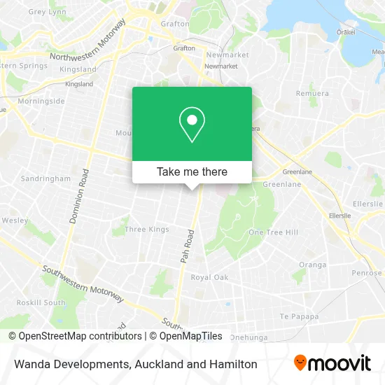 Wanda Developments map