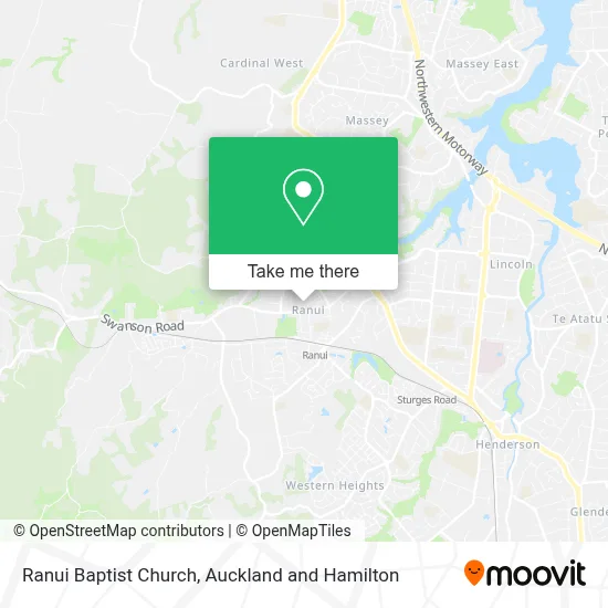 Ranui Baptist Church map