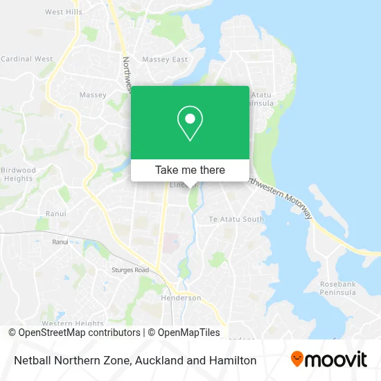 Netball Northern Zone map