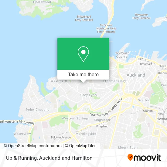 Up & Running map