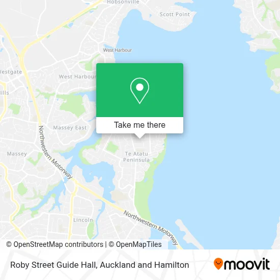 Roby Street Guide Hall map