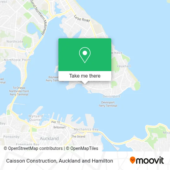 Caisson Construction map