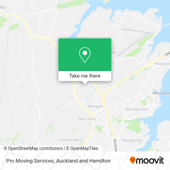 Pro Moving Services map