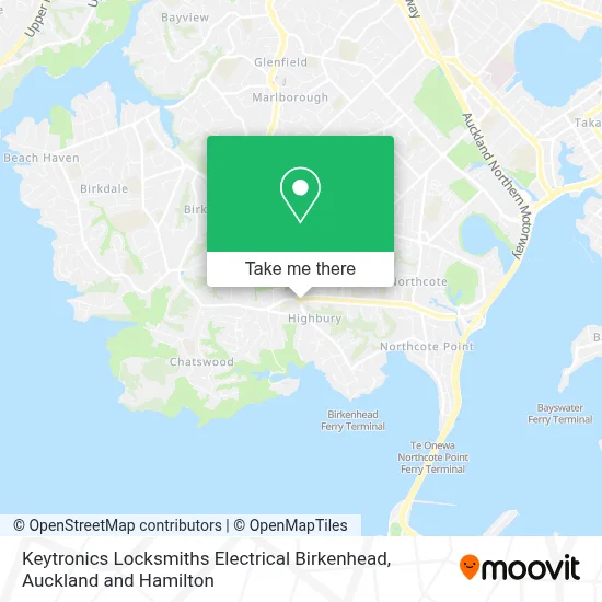 Keytronics Locksmiths Electrical Birkenhead map