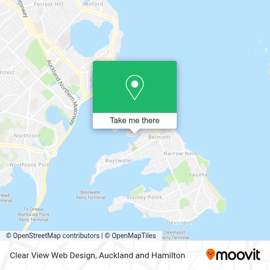 Clear View Web Design map