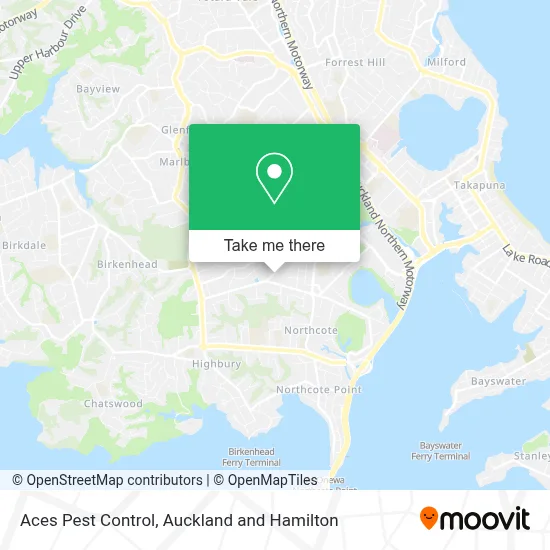 Aces Pest Control map