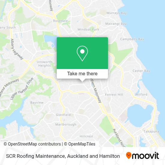 SCR Roofing Maintenance map