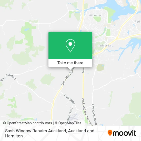 Sash Window Repairs Auckland map