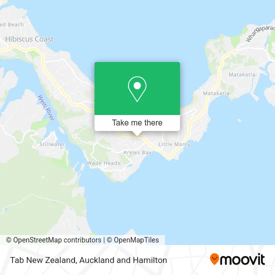 Tab New Zealand map