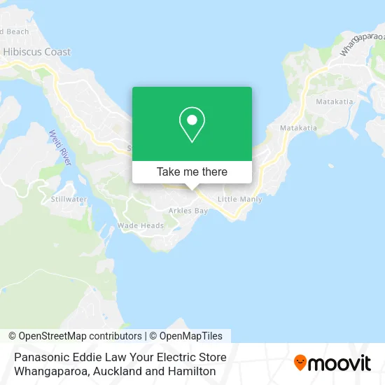 Panasonic Eddie Law Your Electric Store Whangaparoa map