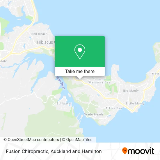 Fusion Chiropractic map