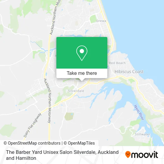 The Barber Yard Unisex Salon Silverdale map