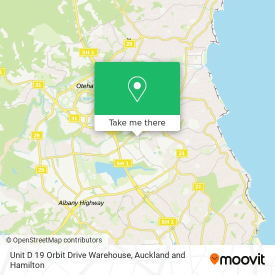Unit D 19 Orbit Drive Warehouse map
