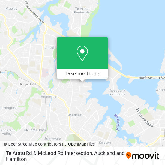 Te Atatu Rd & McLeod Rd Intersection map
