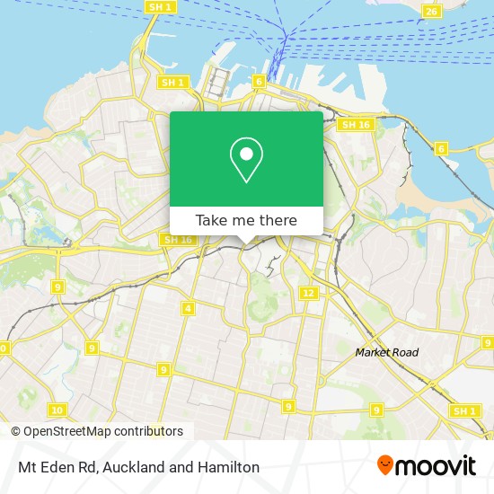 Mt Eden Rd map