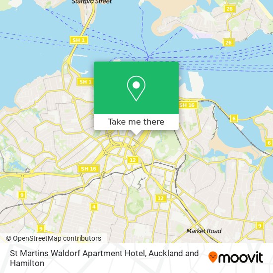 St Martins Waldorf Apartment Hotel map