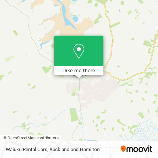 Waiuku Rental Cars map