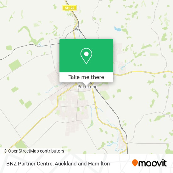 BNZ Partner Centre map